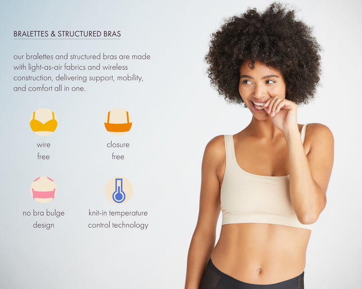 ULTRA LIGHT SEAMLESS LACE BACK BRALETTE