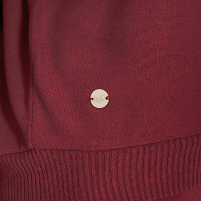 CLEUREN SWEATSHIRT - ivory or wine red
