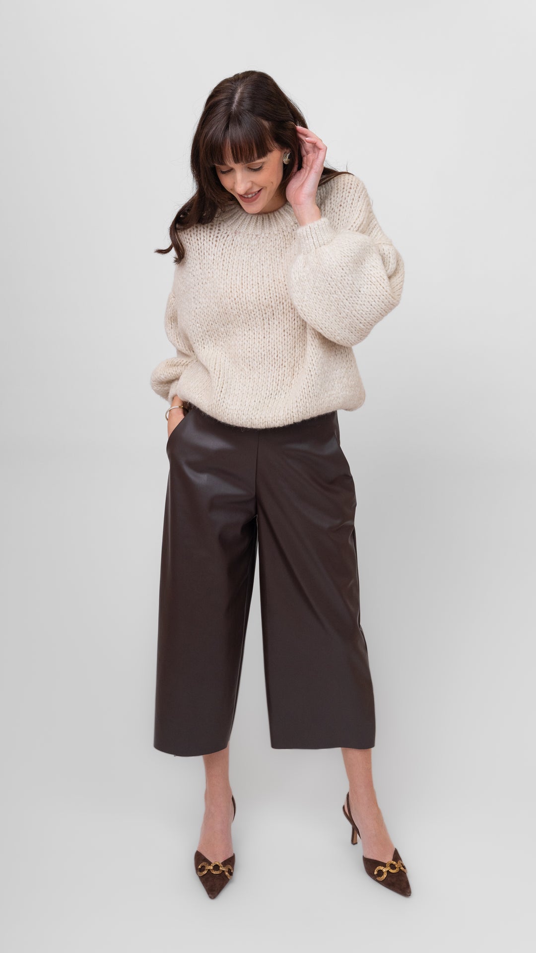 CHOCO CHIC CROP PANTS