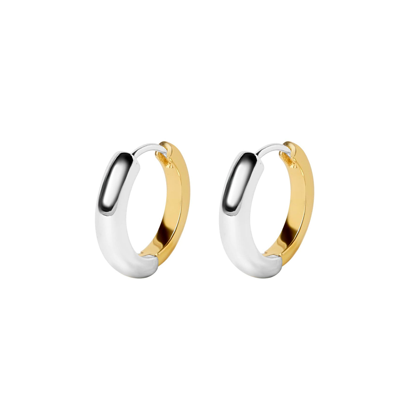 KARMA TWO TONE HOOP EARRINGS