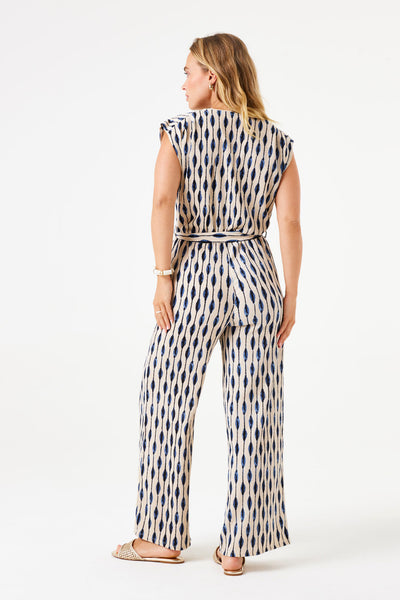 SAND COAT JUMPSUIT