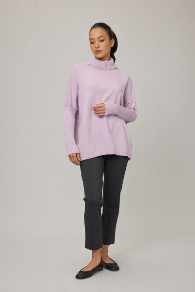 Oversized Turtleneck  Knit Sweater