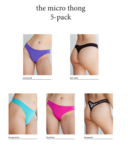 MICRO THONG 5 PACK