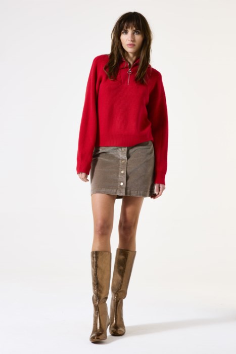 RUBY HALF-ZIP SWEATER