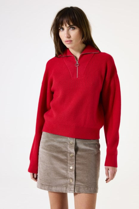 RUBY HALF-ZIP SWEATER