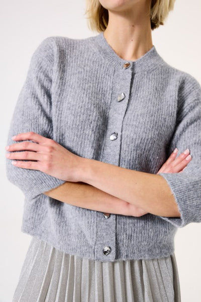 MIST HEATHER CARDIGAN