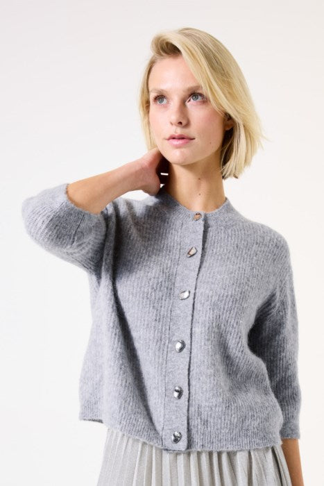 MIST HEATHER CARDIGAN