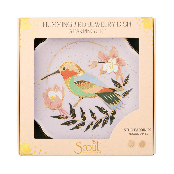 HUMMINGBIRD JEWELRY DISH GIFT SET