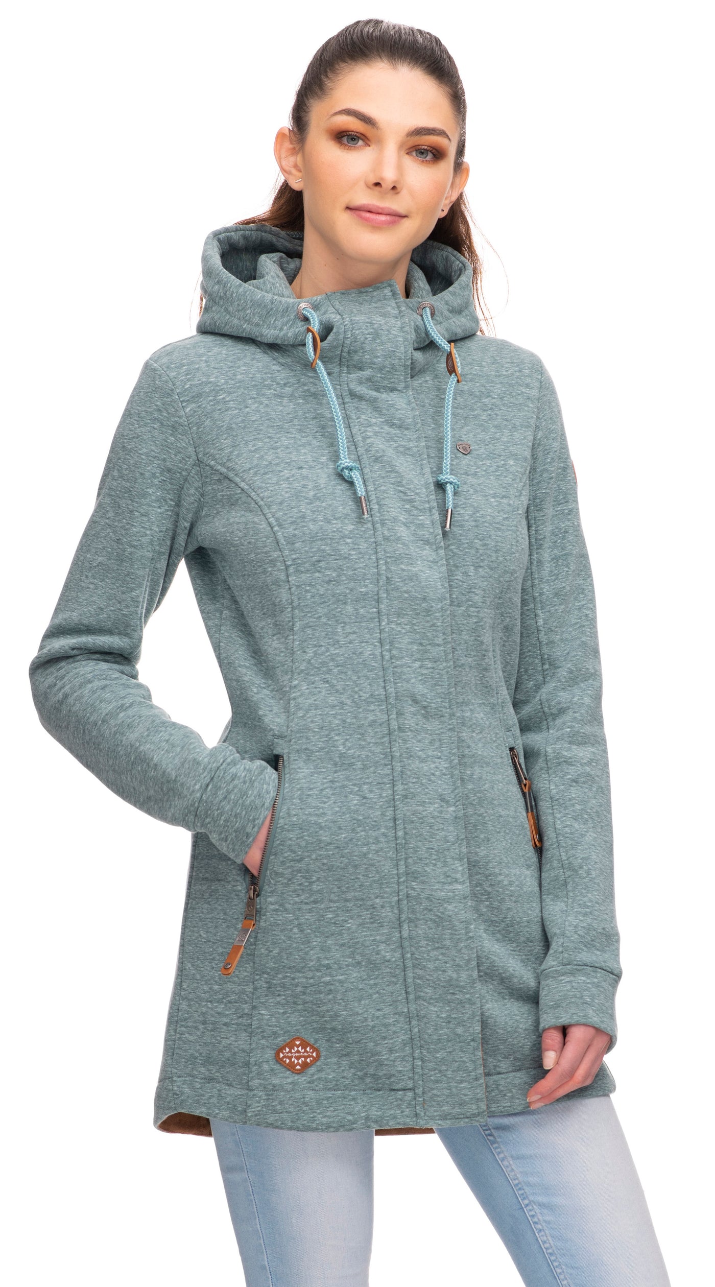 LETTI ZIP UP - light aqua