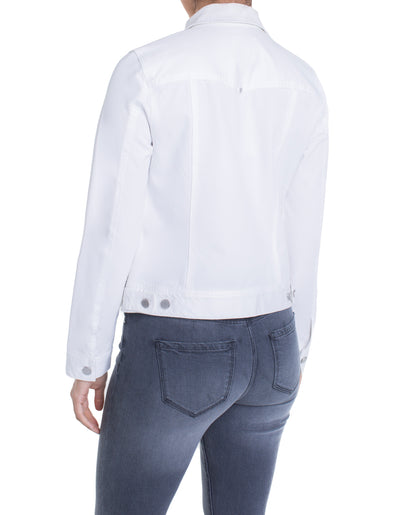 WHITE CLASSIC DENIM JACKET