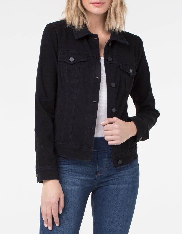 BLACK CLASSIC DENIM JACKET