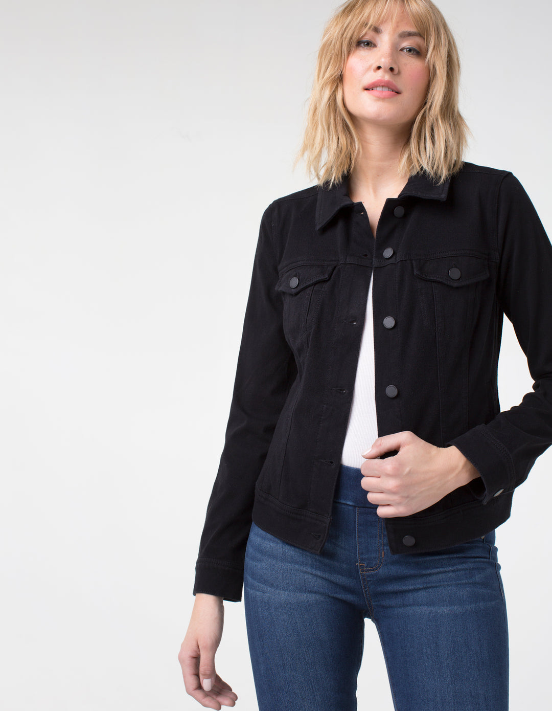 BLACK CLASSIC DENIM JACKET