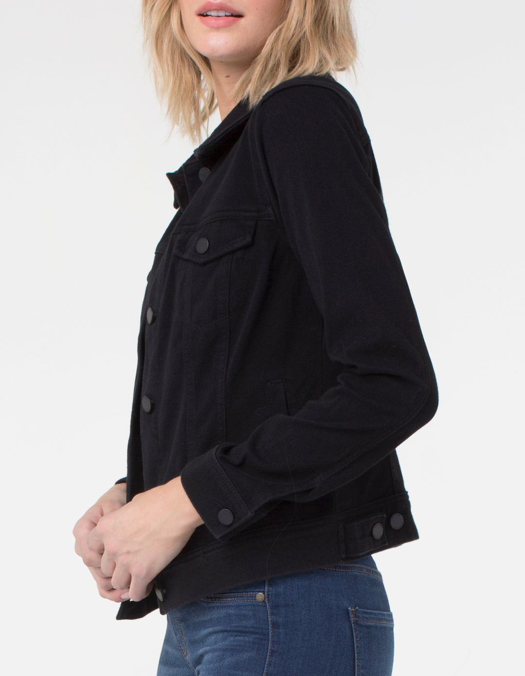 BLACK CLASSIC DENIM JACKET
