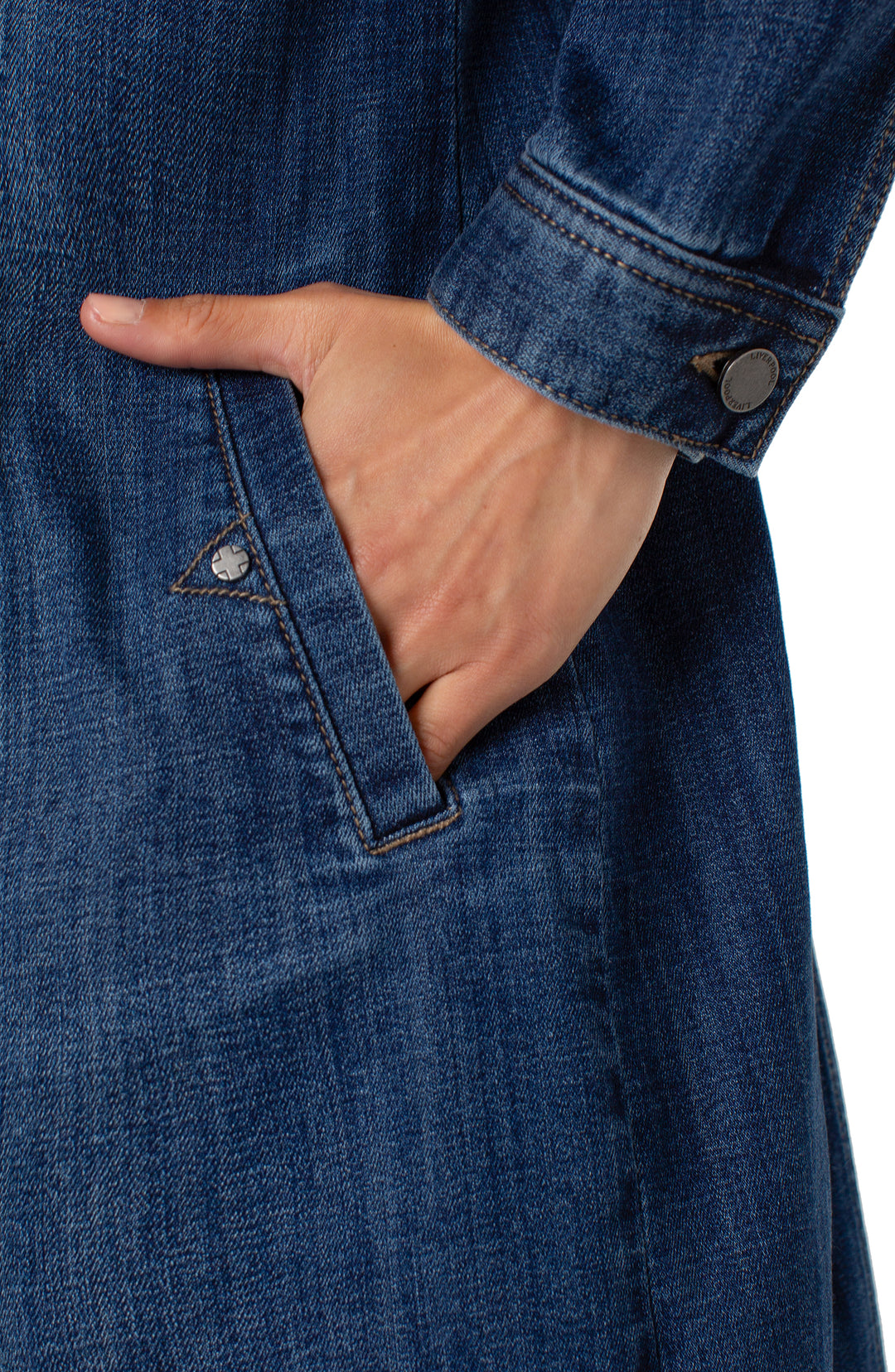 CENTERBROOKE LONG TRUCKER DENIM JACKET