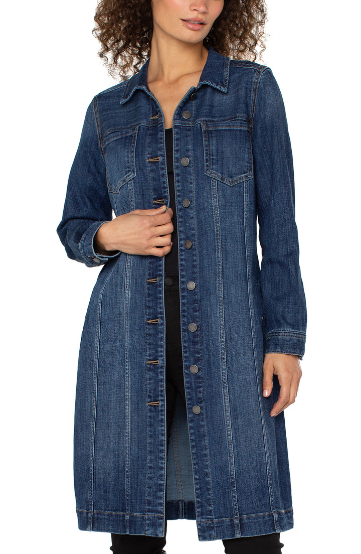 CENTERBROOKE LONG TRUCKER DENIM JACKET