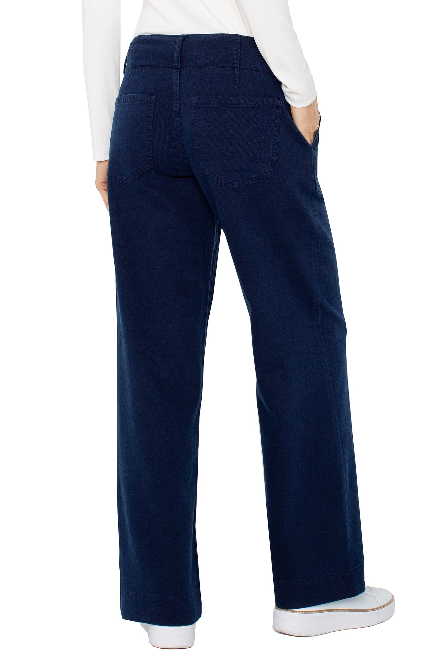 HANNAH FLARE TROUSER - navy dusk 31"