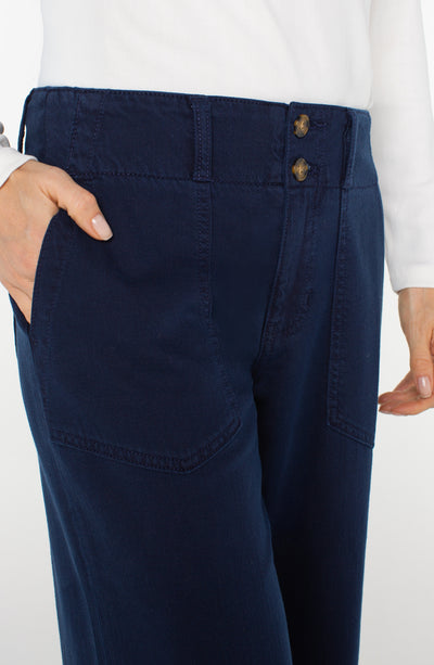 HANNAH FLARE TROUSER - navy dusk 31"
