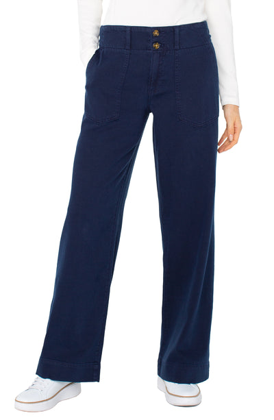 HANNAH FLARE TROUSER - navy dusk 31"