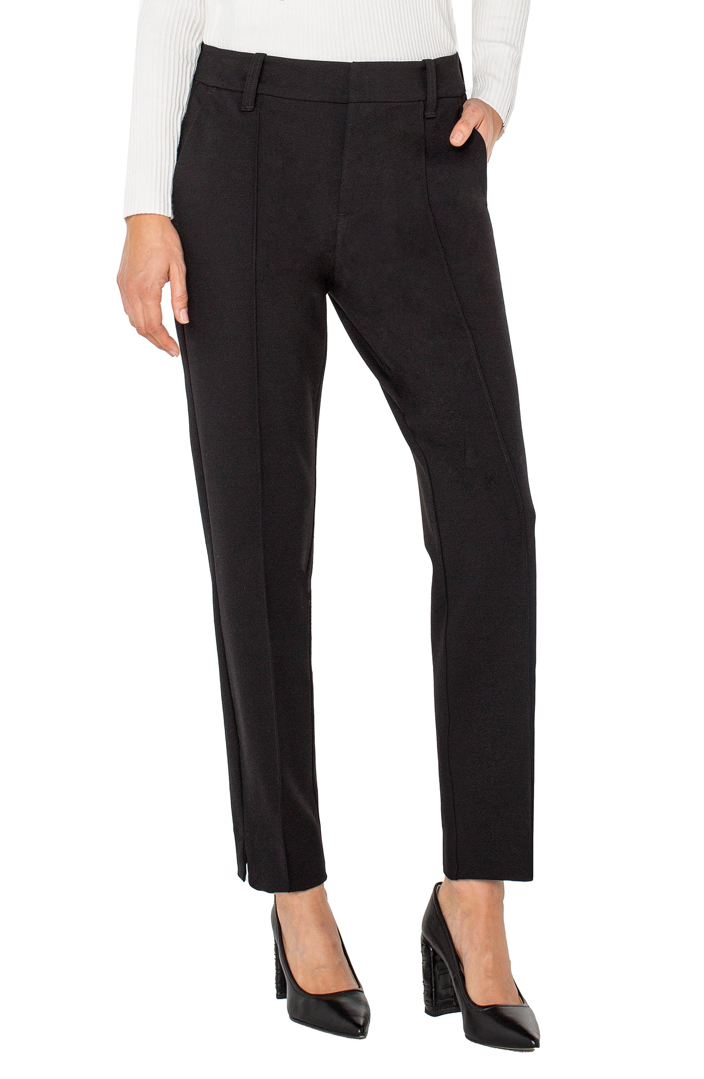 GEMMA CIGARETTE PANT - black 27"