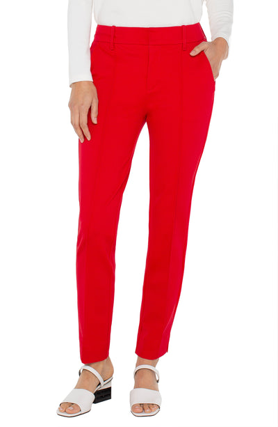 GEMMA CIGARETTE PANT - tango red 27"