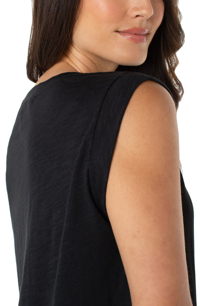 FRANCA SLEEVELESS TOP - black