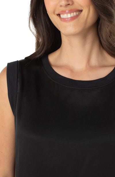 FRANCA SLEEVELESS TOP - black
