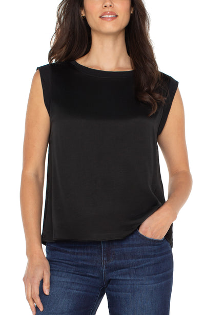 FRANCA SLEEVELESS TOP - black
