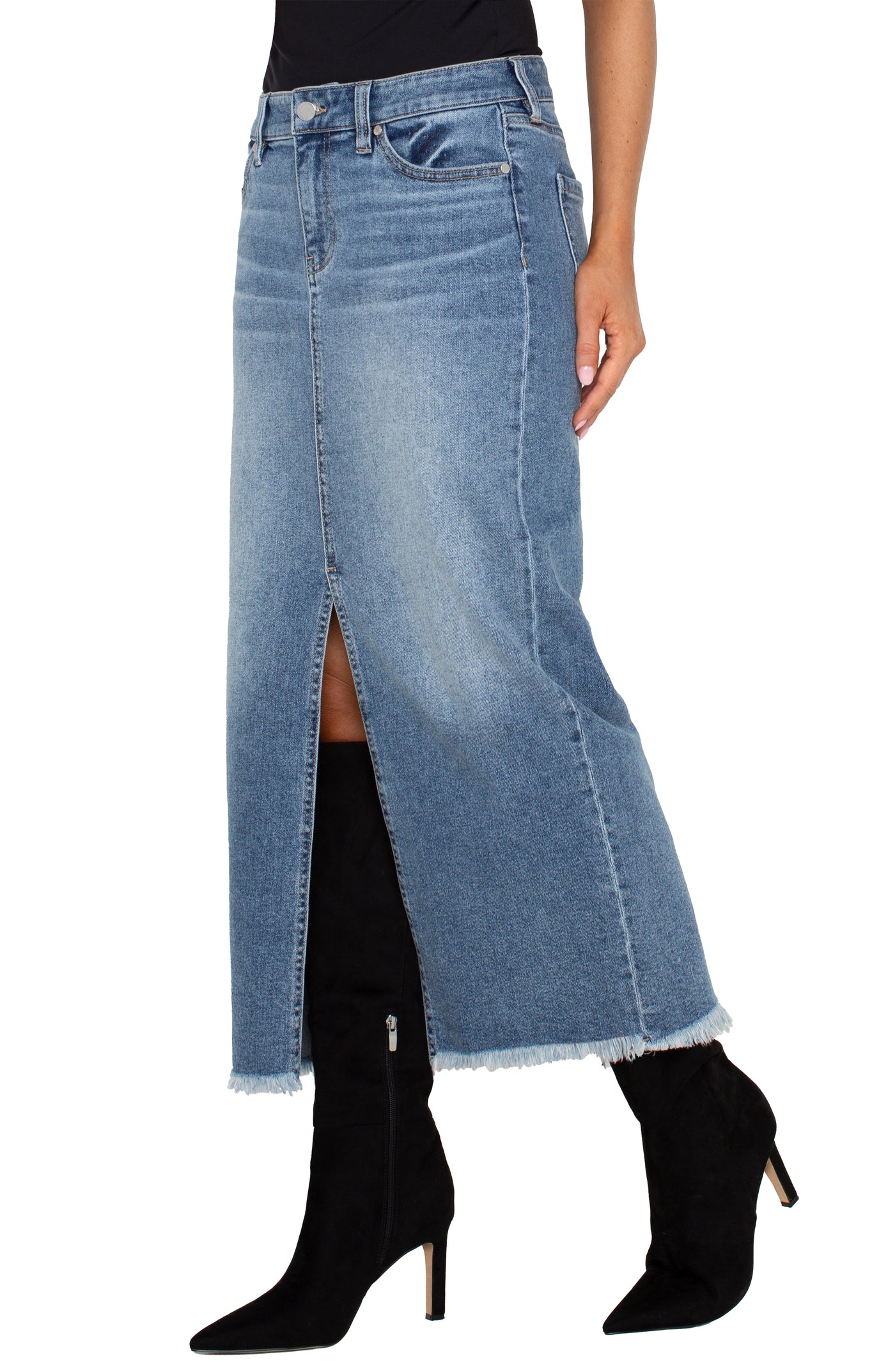 TANGLEWOOD DENIM MAXI SKIRT