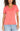 ABBY V-NECK TEE - sunset coral