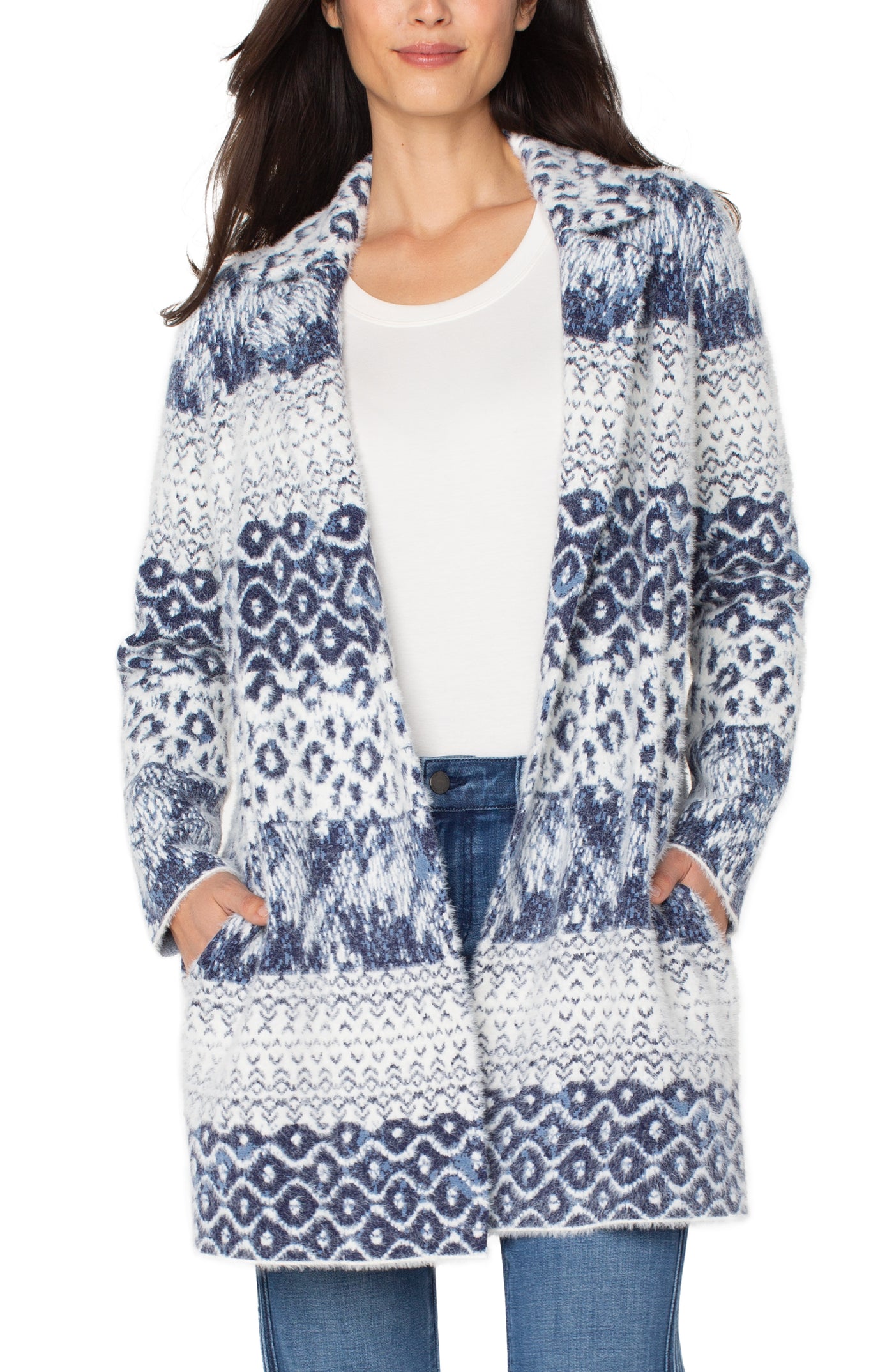 SHIBORI SWEATER COAT