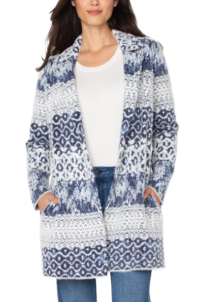SHIBORI SWEATER COAT