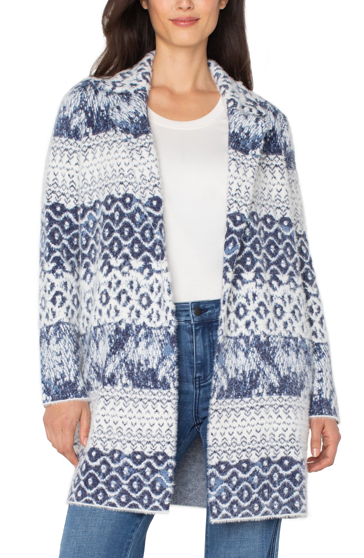 SHIBORI SWEATER COAT