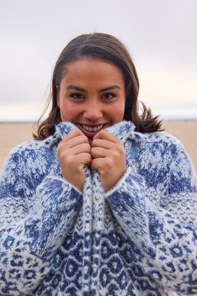 SHIBORI SWEATER COAT