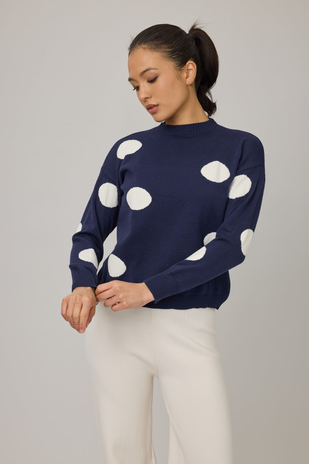 Dotted Knit Sweater