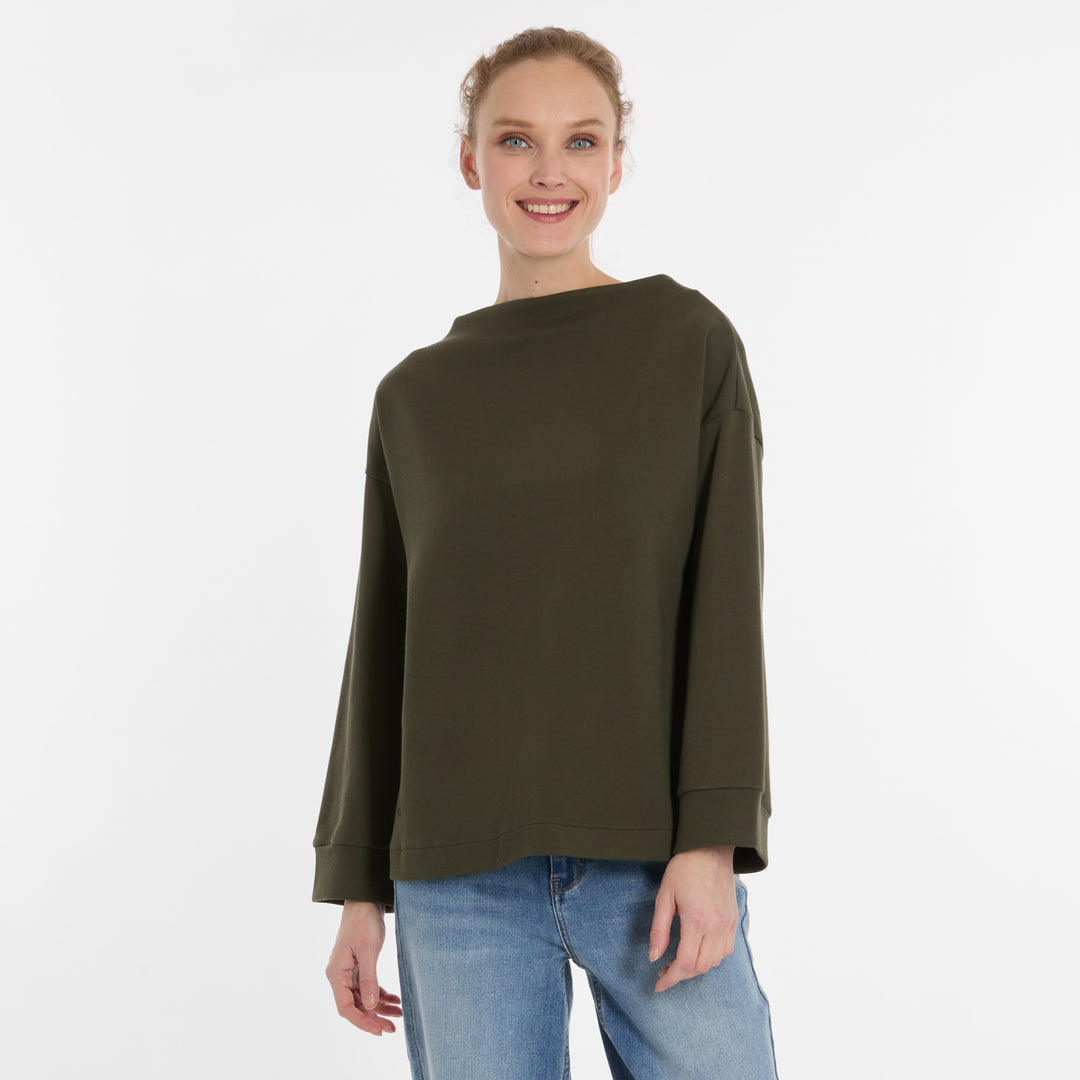 MINOA LONG SLEEVE - dark olive or wine red