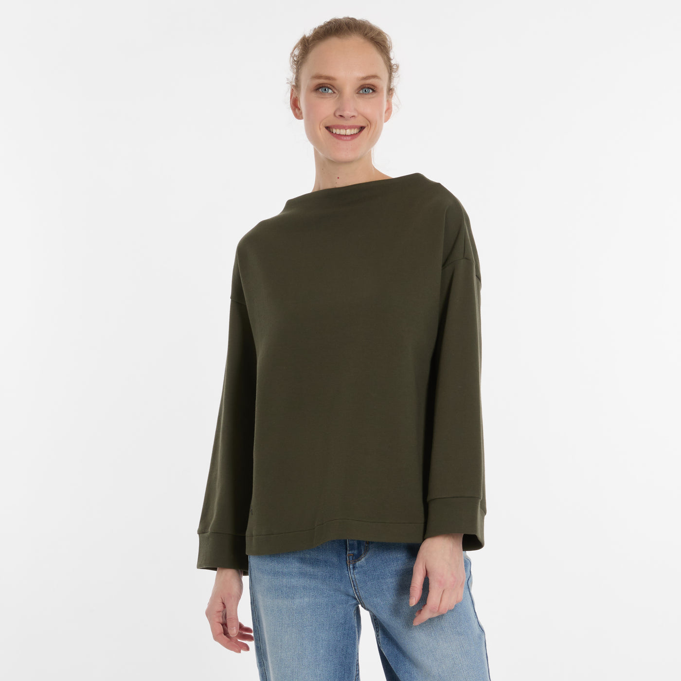MINOA LONG SLEEVE - dark olive or wine red