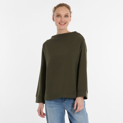 MINOA LONG SLEEVE - dark olive or wine red