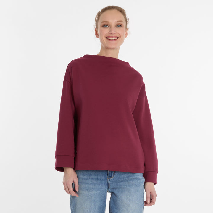 MINOA LONG SLEEVE - dark olive or wine red