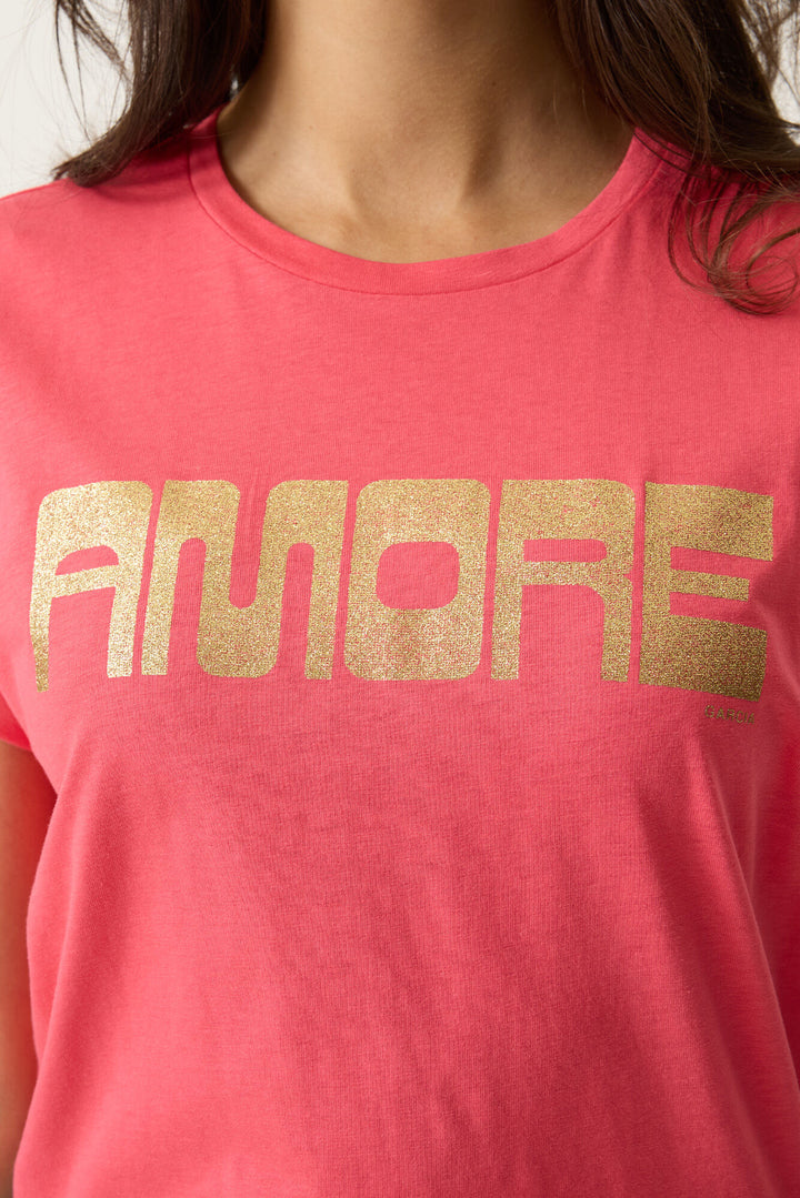 AMORE TEE- soft taupe, rose garden or antracite