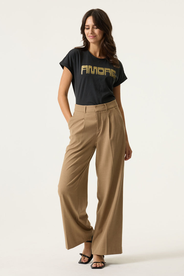 AMORE TEE- soft taupe, rose garden or antracite