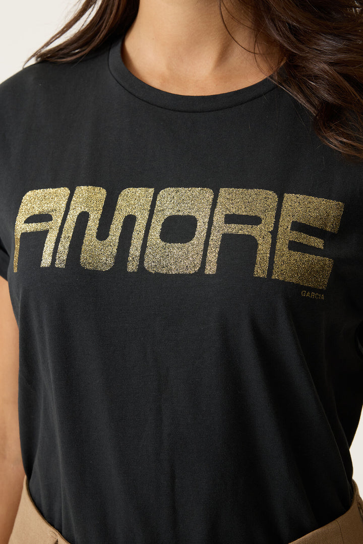 AMORE TEE- soft taupe, rose garden or antracite