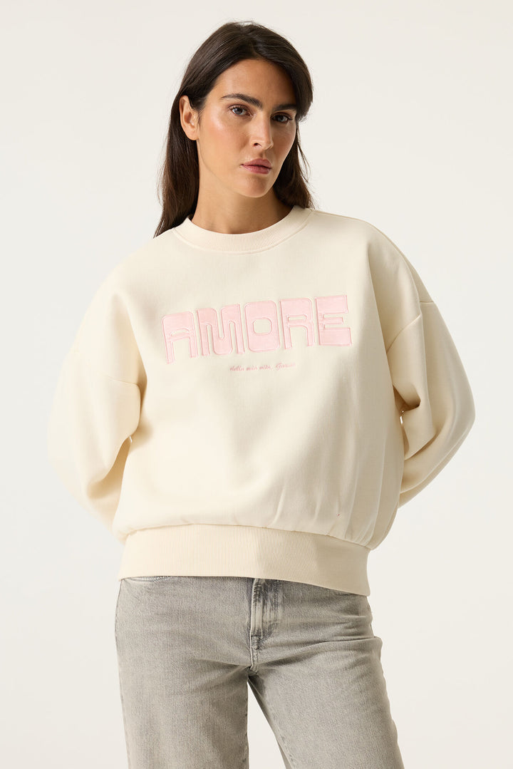 AMORE SWEATSHIRT - rose garden or whitecap