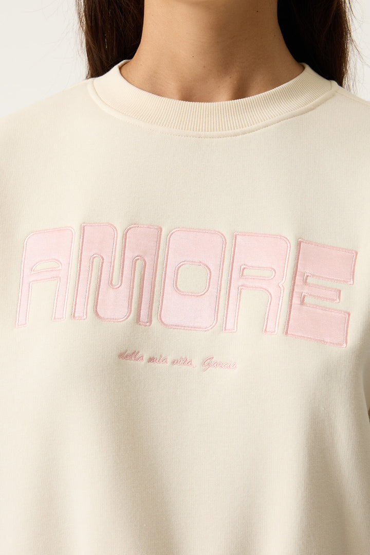 AMORE SWEATSHIRT - rose garden or whitecap