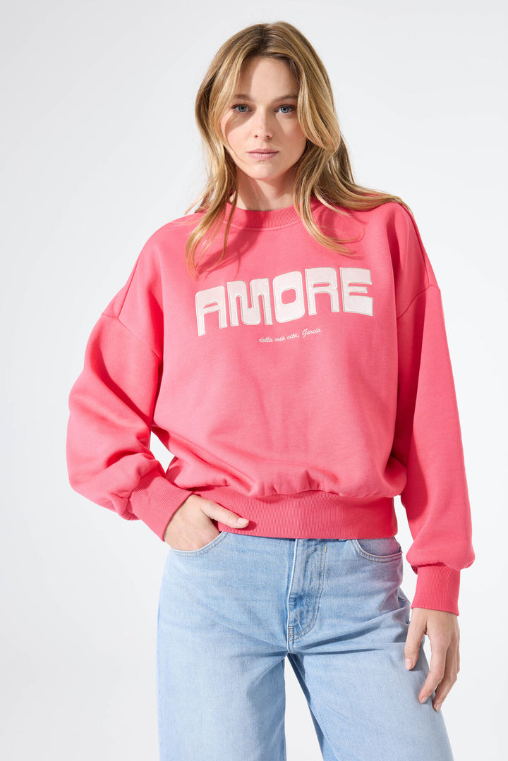 AMORE SWEATSHIRT - rose garden or whitecap