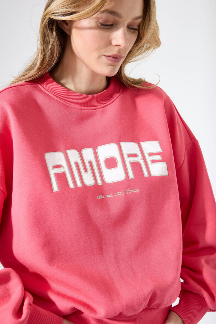 AMORE SWEATSHIRT - rose garden or whitecap
