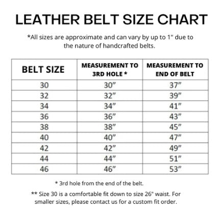 European Belt Size Conversion Chart Waist Mens Belt Size