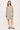 Linen Pinafore Dress in Digital Roses Print