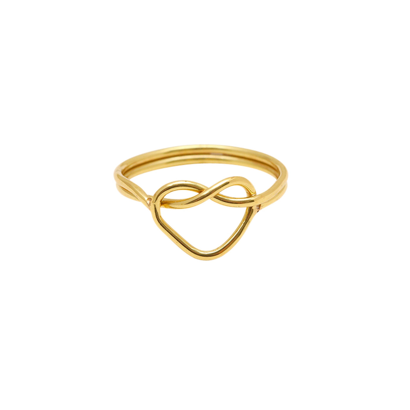 HEART KNOT RING - gold