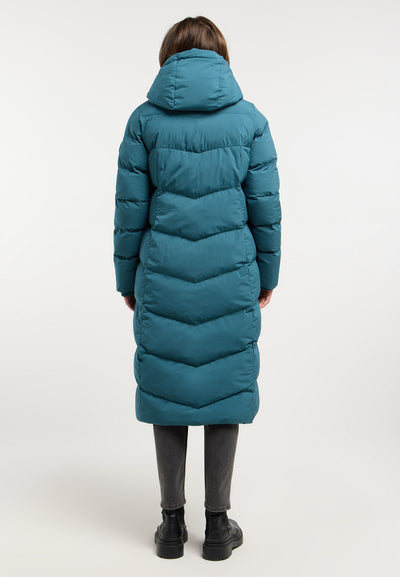 PAVLA LONG JACKET - ocean green