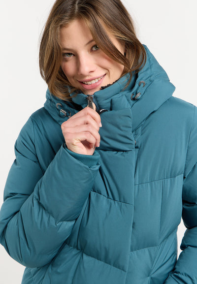 PAVLA LONG JACKET - ocean green